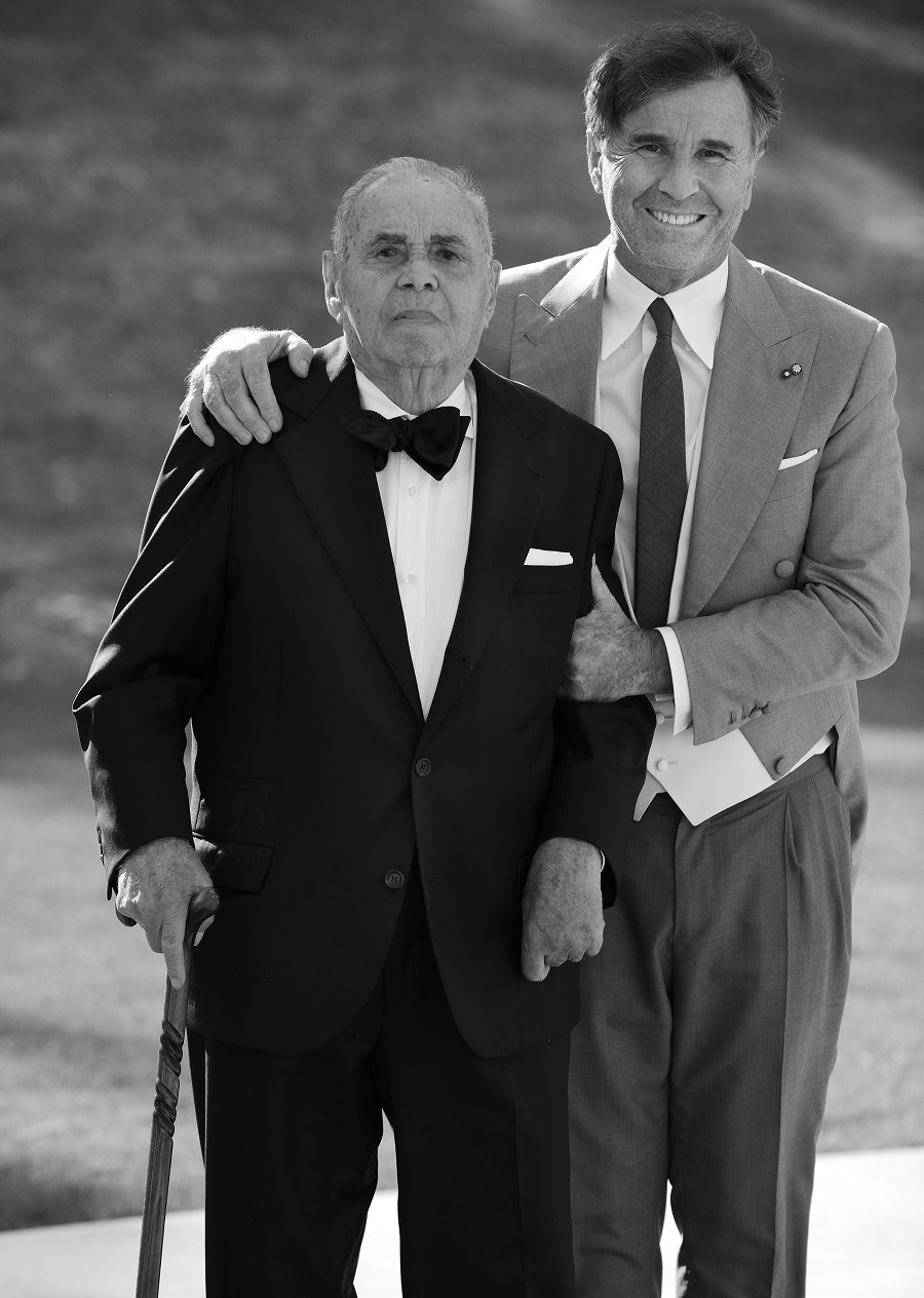 Brunello con il padre
