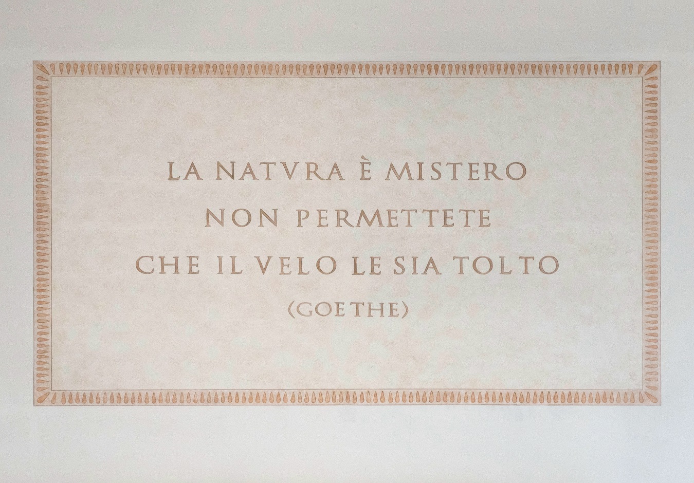 Solomeo, Targa Goethe